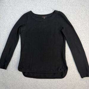 Cyrus Women's Black Small Sweater Rayon Polyester Crewneck Soft Stretch